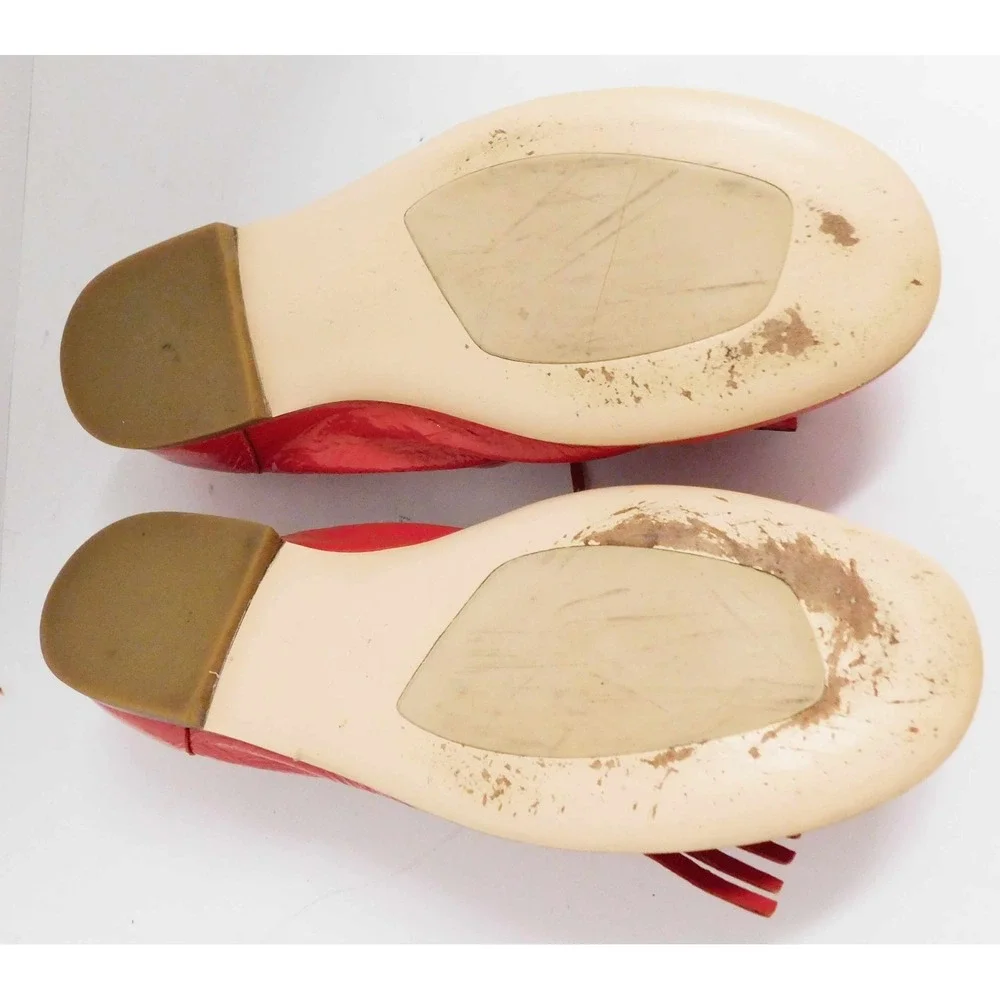 AGL  Red Patent Leather Loafers Women's US Size 6.5 EUR 37 - Picture 6 of 6